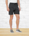 T.T. Men Cool Check Shorts Pack Of 1 Black