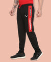 HiFlyers Mens Black-Red Trackpants