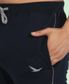 HiFlyers Men Black Slim Fit Solid Terry Joggers