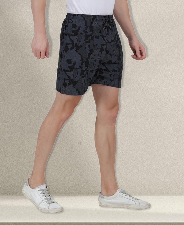 Tt Men'S Cotton Printed Bermuda / Shorts Black
