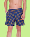 HiFlyers Men Printed Cotton Boxer Short Blue