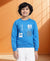 HiFlyers Boys Regular Fit | Premium Cotton Fleece |Full Sleeves|Round Neck|Trendy Winter Wear| Sweatshirts For Boys And Girls -Blue