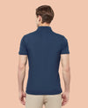 HiFlyers Men'S Solid Tshirts With Pocket Blue
