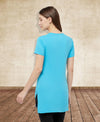 T.T. Women Sky Blue Regular Printed Tunic