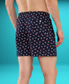 HiFlyers Men Regular Fit Printed Super Combed Cotton Woven Boxer Short Pack Of 1 Blue