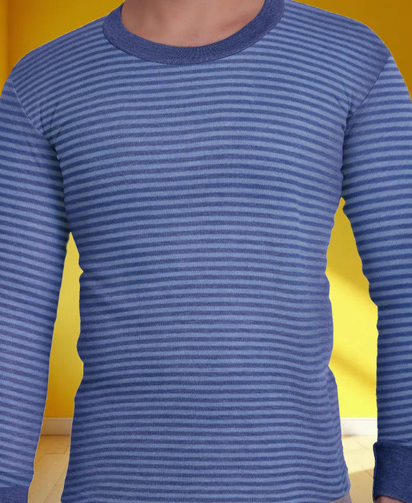 T.T. Mens Navy Slim FitSolid Hotpot Designer Thermal Top