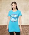 T.T. Women Sky Blue Regular Printed Tunic