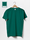 T.T. Men'S Eco Friendly (Cotton Rich) Recycled Fabric Solid Regular Fit Round Neck T-Shirt Pack Of 2 -Black-Bottle Green