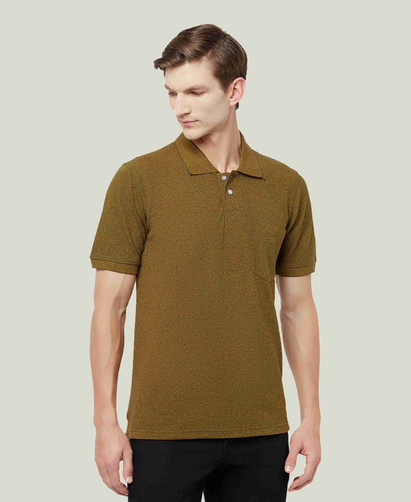 HiFlyers Men'S Grindle Tshirts With Pocket Brown