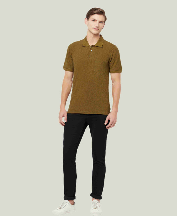 HiFlyers Men'S Grindle Tshirts With Pocket Brown
