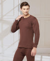 T.T. Mens Brown Slim FitSolid Hotpot Thunder Thermal Top