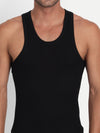 T.T. Mens Black Derby Vest (Pack Of 2)