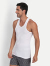 T.T. Men Derby White Vest (Pack Of 2)