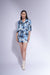 Ikat print satin co ord set