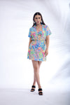 Garden Party Multicolor Tunic Dress