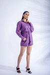 Purple bubble cotton cords