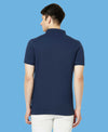 HiFlyers Men'S Solid Regular Fit Polo T-Shirt With Pocket -Denim