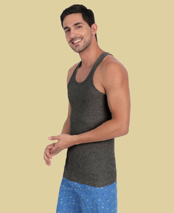 T.T. Men Desire Derby Premium Anthra Vest (Pack Of 2)