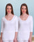 T.T. Women Hotpot Elite 3/4Th Slip Thermal Pack Of 2- White