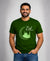 T.T. Men|Eid Special Printed Tees|Round Neck|Half Sleeves|Cotton Blended Tees For Men|Regular Fit|(Non Returnable/ Non Exchangeable Item)|Olive