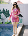 Garden Party Magenta Printed Co Ord Set (Combo)