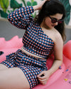 Geomatrical printed co ord set
