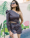 Geomatrical printed co ord set