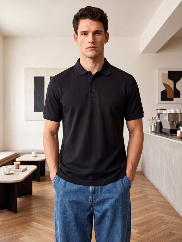 Black Basics Polo