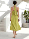 Citrus bloom side cut dress