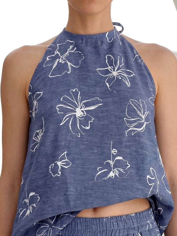 Denim blossom co ord
