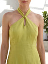 Citrus bloom side cut dress