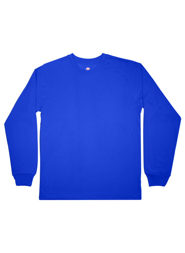 T.T. Mens Royal Blue Regular FitPoly Jersey Round Neck Full Sleev Tshirt