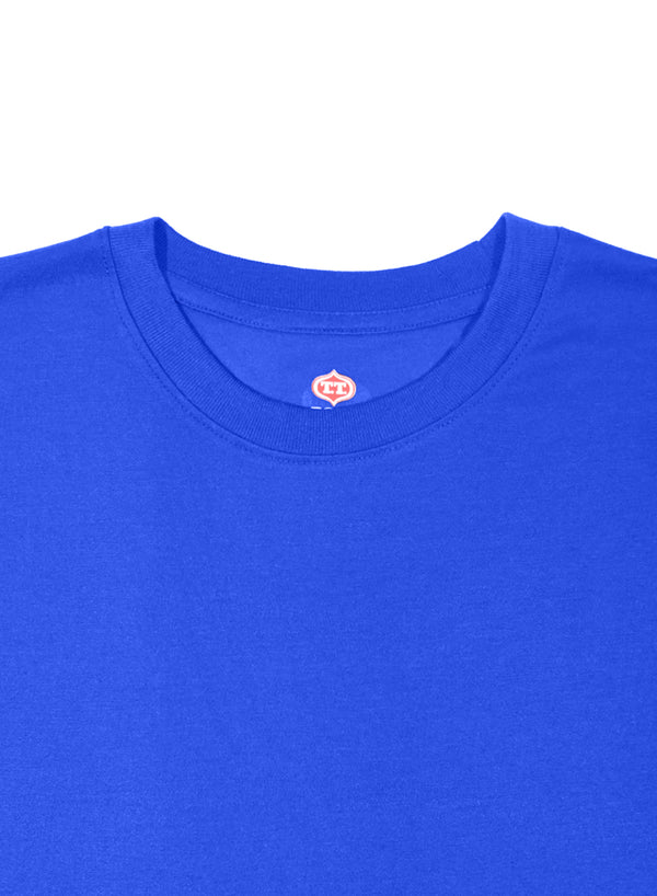 T.T. Mens Royal Blue Regular FitPoly Jersey Round Neck Full Sleev Tshirt