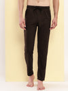 T.T. Men's Poly Jersey Cut & Sew Trackpant -Brown