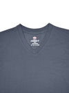 T.T. Mens Anthra Grey Regular FitPoly Jersey V-Neck Half Sleeve T-Shirt