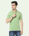 T.T. Men'S Solid Sinker Polo Tshirts With PocketGreen