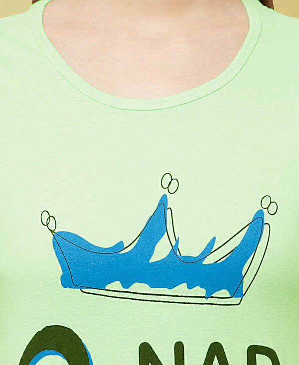 T.T. Women Green Regular Printed Tunic