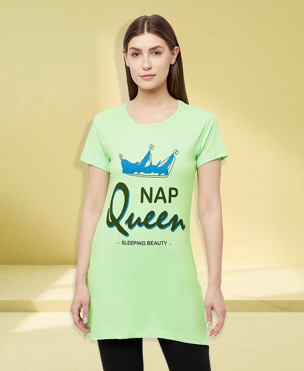 T.T. Women Green Regular Printed Tunic