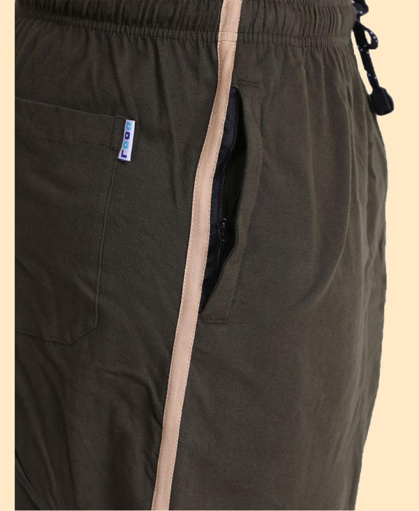 T.T. Men Cool Solid Bermuda Shorts Olive Green