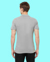 HiFlyers Men'S Cotton Polo T-Shirt With Chest Logo Grey