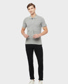 HiFlyers Men'S Solid Tshirts With Pocket Grey
