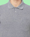 HiFlyers Men'S Grindle Tshirts With Pocket Grey