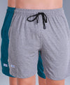 T.T. Men Solid Cotton Shorts Pack Of 2 Grey::Air