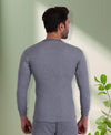 T.T. Mens Grey Slim FitSolid Titanic Thermal Top