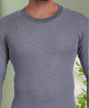 T.T. Mens Grey Slim FitSolid Titanic Thermal Top