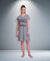 T.T. Women Half Sleeves 3/4Th Gown - Grey