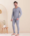 T.T. Men Hotpot Elite Thermal Set V-Neck- Grey Melange