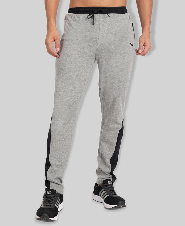 HiFlyers Mens Grey Melange Athleisure Trackpants