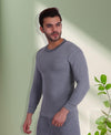 T.T. Mens Grey Slim FitSolid Titanic Thermal Top