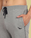 HiFlyers Men Grey Melange Slim Fit Solid Terry Joggers